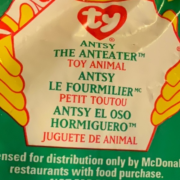 Ty X McDonald’s Antsy The Anteater Happy Meal Toy - Picture 1 of 6